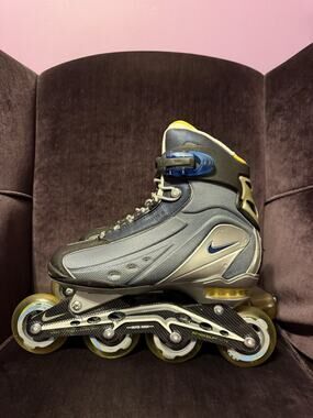 Nike N Dorfin 2 Air Max Inline Rollerblades Blue/Silver Women's Size 9
